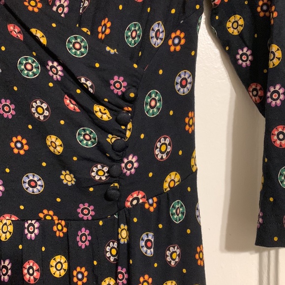 ✨ Anthropologie Printed Midi Dress Sz S - Picture 6 of 14